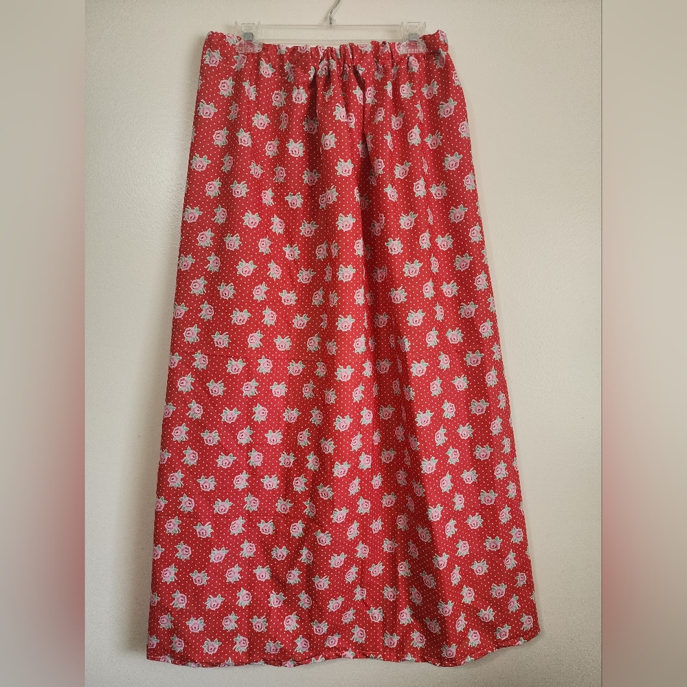 Floral Red Women's Skirt